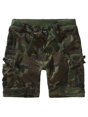 Мъжки къси карго панталони в камуфлажен цвят Packham Vintage woodland