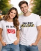 Тениска за двойки He is my red flag, She is my problem